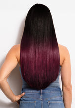 Load image into Gallery viewer, 18" Flat-Tip Pro Straight - Ombre 1B/Burgundy
