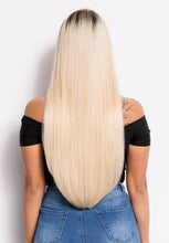 Load image into Gallery viewer, 22" Flat-Tip Pro Straight - Rooted Ombre 1B/60
